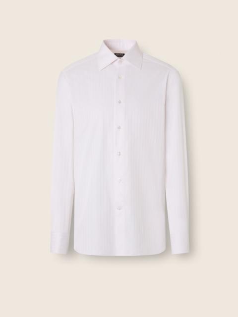 LIGHT PINK STRUCTURED STRIPED CENTOVENTIMILA COTTON SHIRT