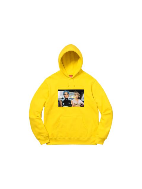 Supreme Nan Goldin Misty and Jimmy Paulette Hooded Sweatshirt Yellow
