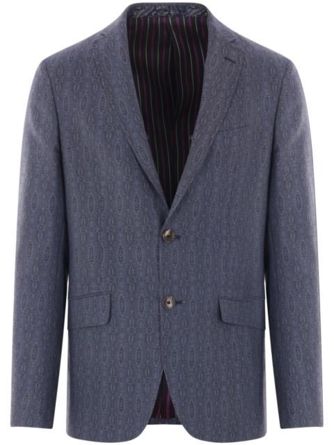 paisley-print blazer