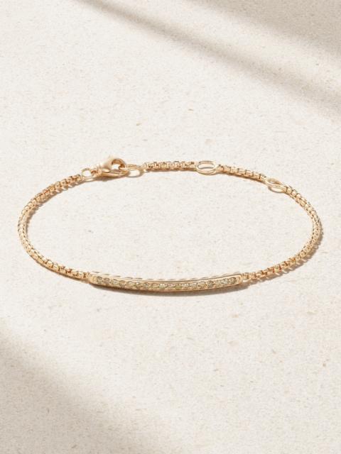 Petite Pavé 18-karat Rose Gold Diamond Bracelet