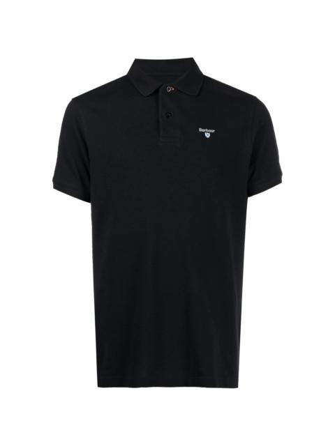 logo embroidered polo shirt