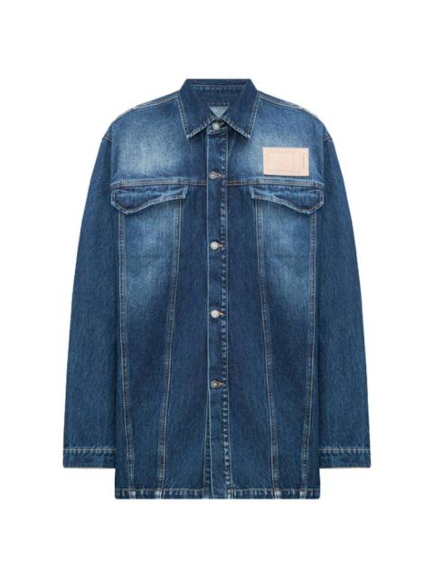 Woven Vintage Wash Denim Overshirt 'Vintage Wash'