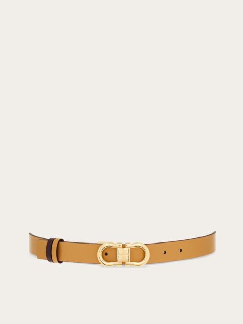 Reversible and adjustable Gancini belt