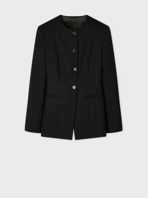 Women's A Suit To Travel In - Black Collarless Jacket