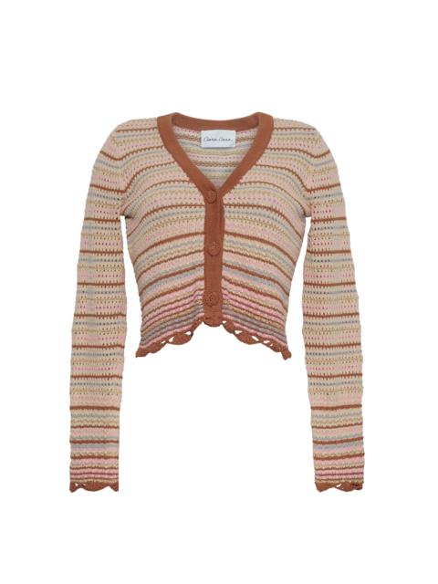 Lilana Cardigan
Sheer Shimmer, Hand-Crocheted Charm