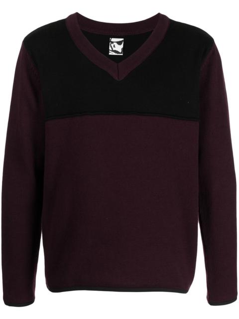 v-neck knit jumper