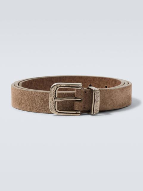 Suede belt