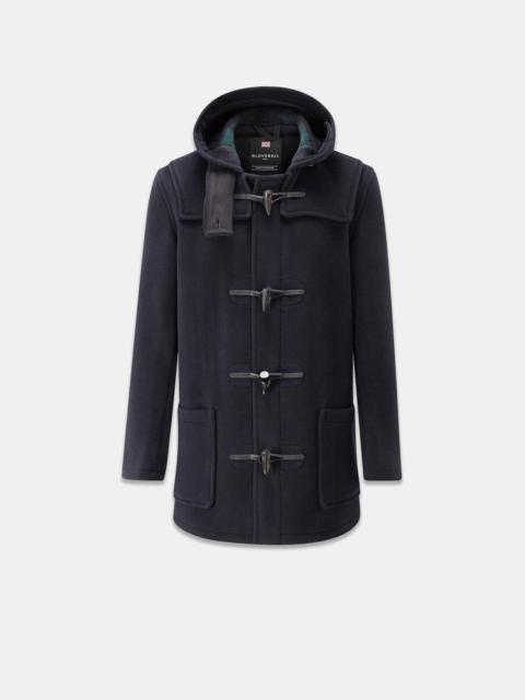 Men's Mid-Length Morris Duffle Coat Navy Black Watch