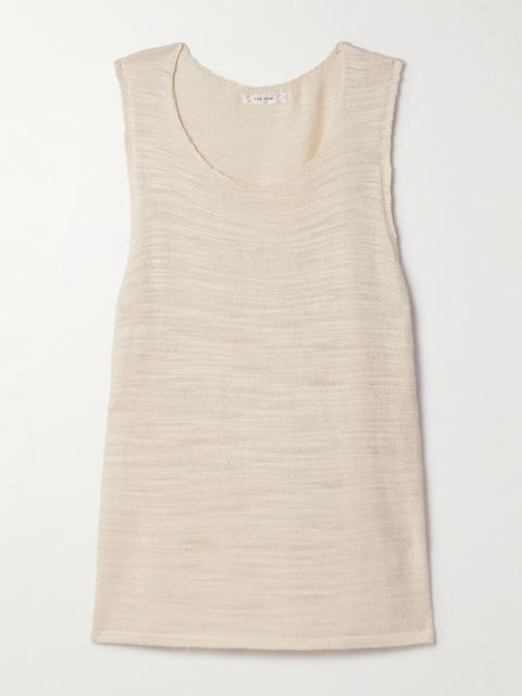 Juyah Open-knit Silk Tank