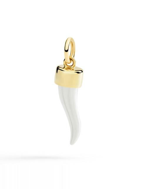 YELLOW GOLD & SILVER HORN CHARM