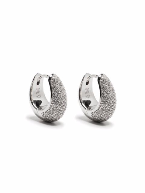 Ice Hoop pave earrings