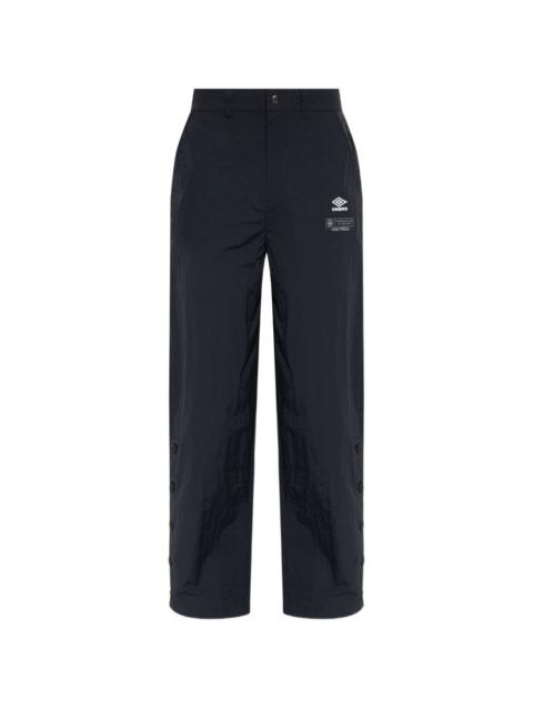 logo-embroidered trousers