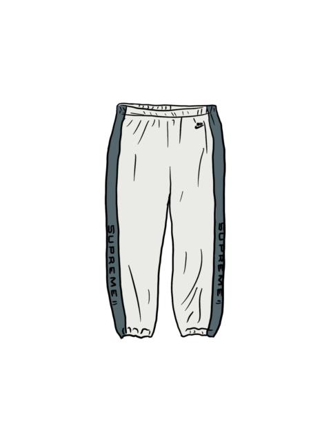 Supreme Nike Velour Track Pant White