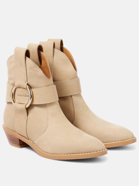 New Ring 40 leather ankle boots