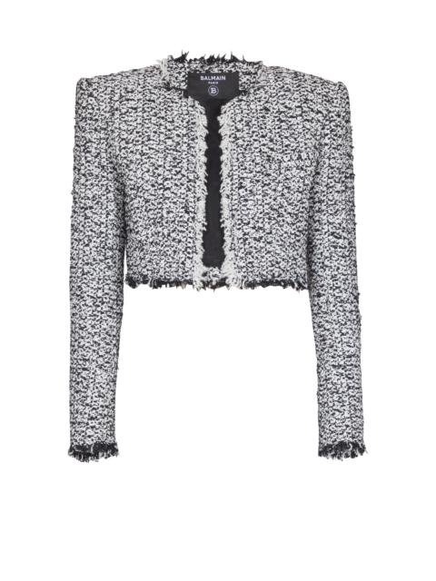 Cropped tweed jacket