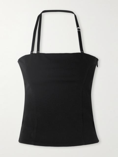 Stretch-jersey Halterneck Top