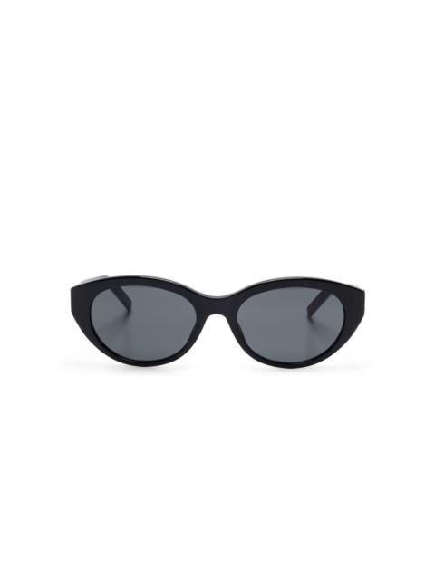 oval-frame sunglasses