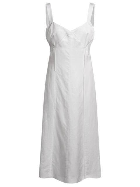 SUMMERY DRESS WITH WIDE STRAPS AND SEAMING DETAIL