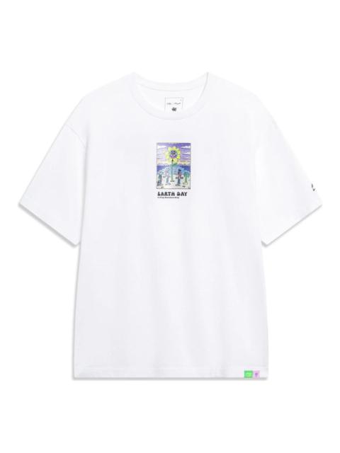 Li-Ning x Steven Harrington Graphic T-shirt 'White' AHST093-2
