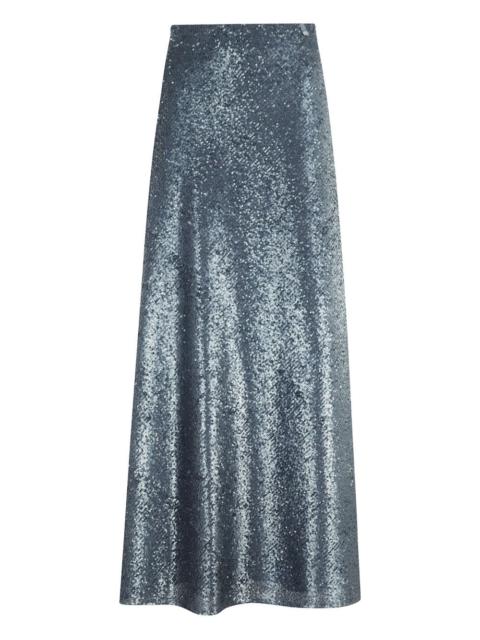 sequinned midi skirt