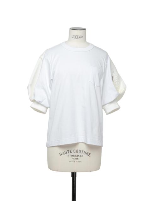 Nylon Twill x Cotton Jersey T-Shirt