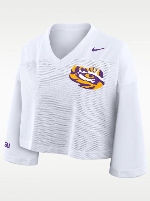 LSU Jersey Women's Nike Dri-FIT College Cropped Top