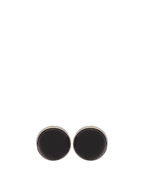 Black Sphere Earrings