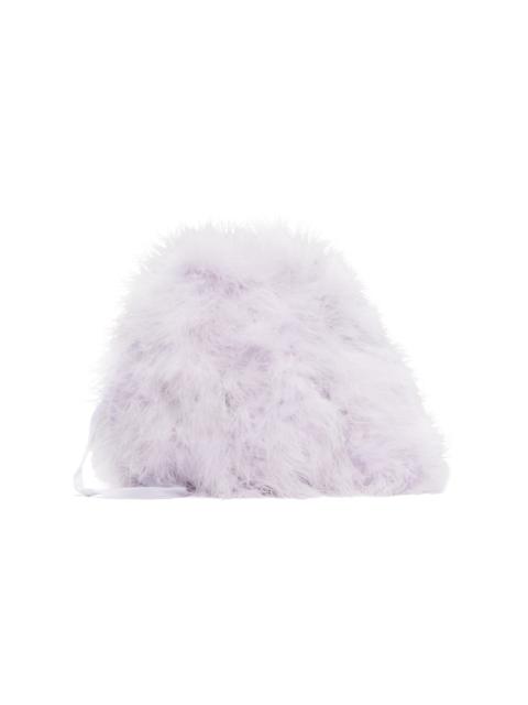 Purple Mini Feather Pouch