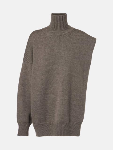 Sided virgin wool sweater