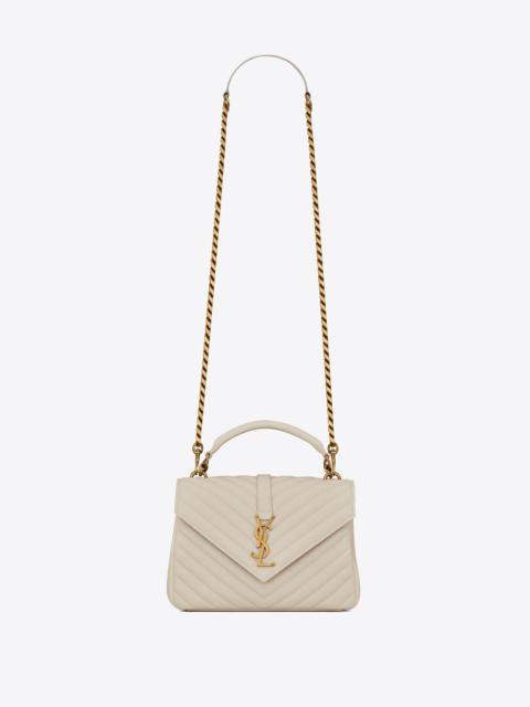 college medium chain bag in quilted leather