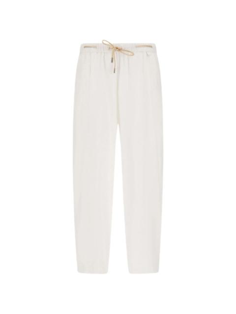 drawstring-detail trousers