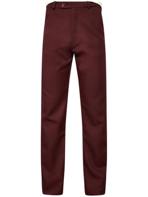 straight-leg tailored trousers