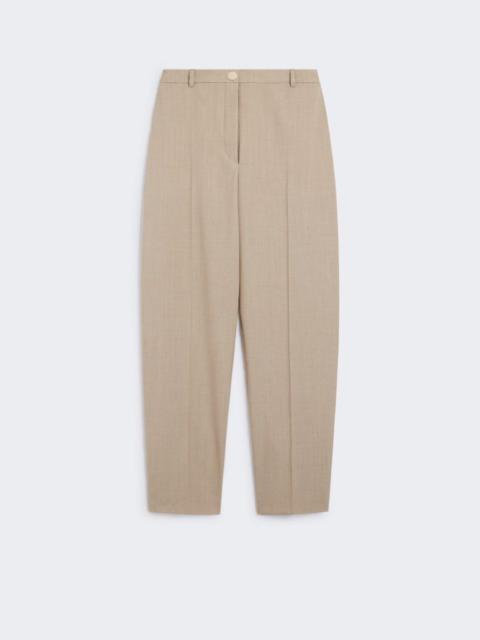 Straight wool trousers