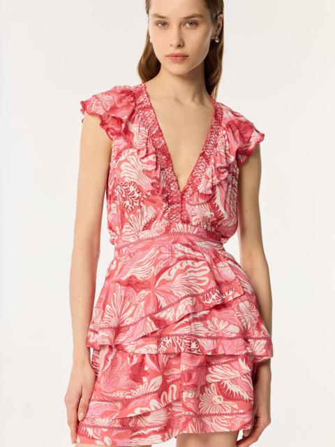 Mini Dress Carol - Pink Tiger Lily