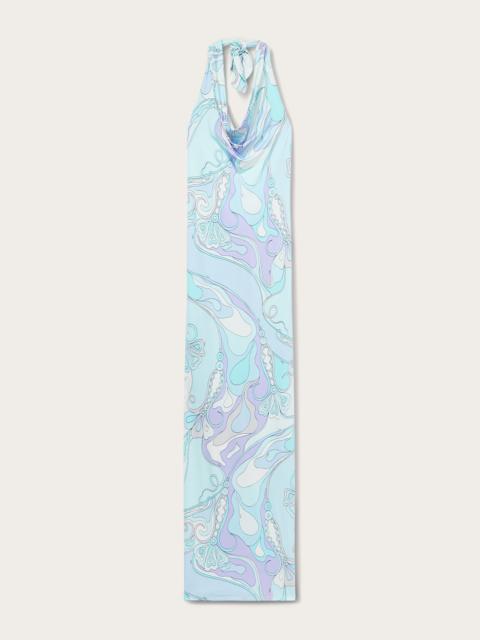ORCHIDEE PRINT LONG DRESS