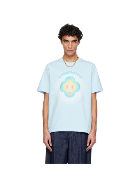 Blue Airbrush Smiley Classic T-shirt