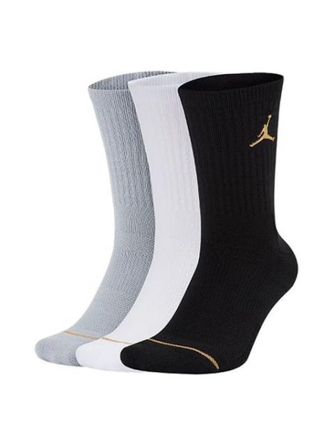 Air Jordan Everyday Max Basketball Socks For Men 3 Pairs 'Gray White Black' SX5545-915