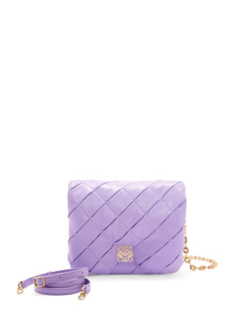 Puffer Goya in pleated shiny nappa lambskin