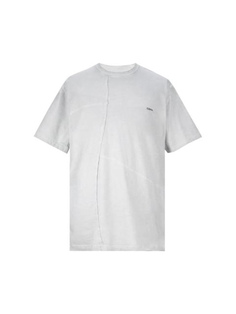 C2H4 Crooked Panelled T-Shirt 'Forest Grey'