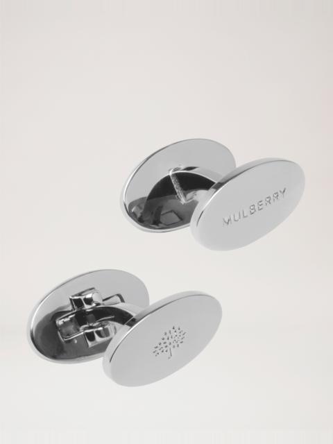 Oval Reversible Cufflinks
Silver Stamped Brass