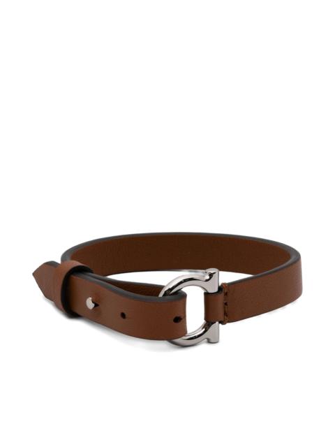 Ferragamo Buckle Leather Bracelet