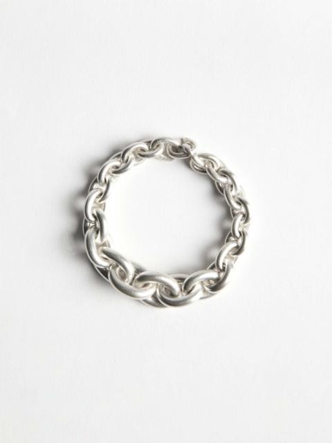 CHAIN-LINK BRACELET IN 18KT WHITE GOLD