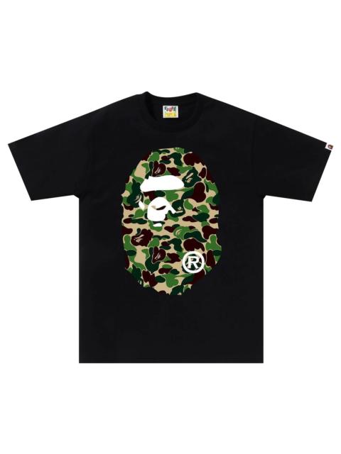 BAPE ABC Camo Big Ape Head Tee 'Black/Green'