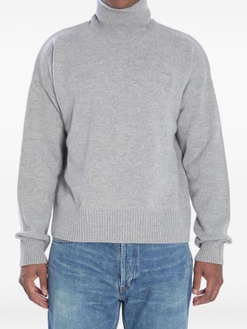 ribbed turtleneck sweater