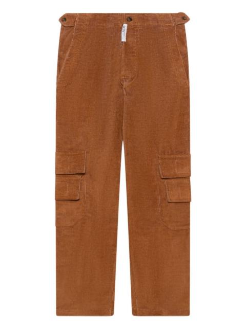 corduroy straight-leg trousers