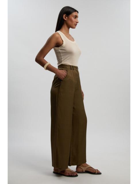 Premium Viscose Linen Woven Straight Leg Trouser