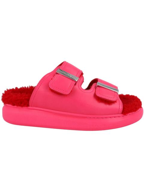 Alexander McQueen Oversized Hybrid Slides Pink Silver (Women's)
