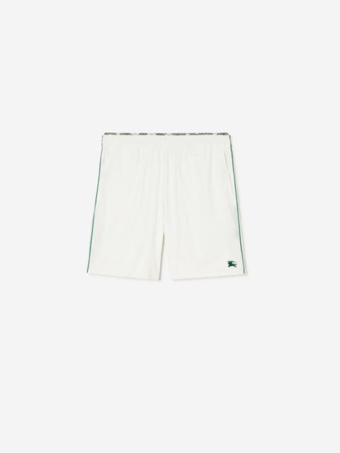 ELASTIC NYLON BERMUDA SHORTS