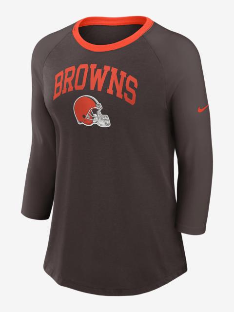 Cleveland Browns Women's Nike NFL 3/4-Sleeve T-Shirt