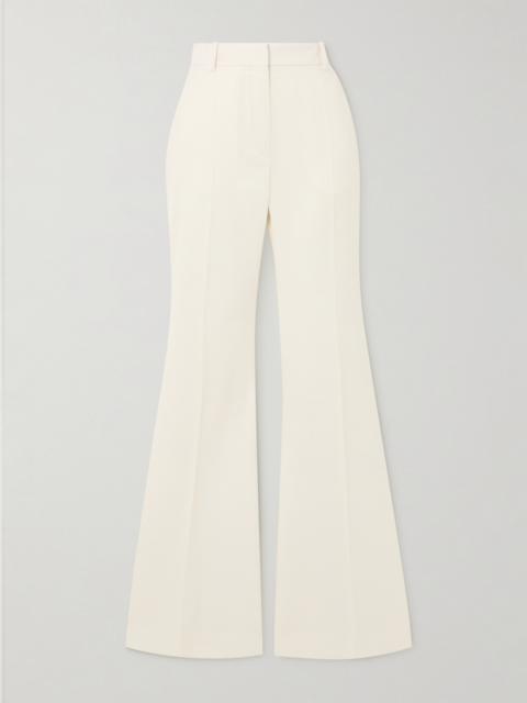 Wool-gabardine Flared Pants